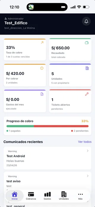 App para administradores