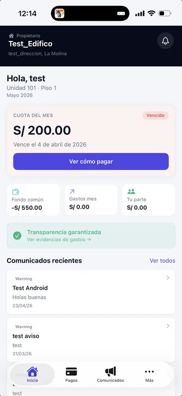App para propietarios